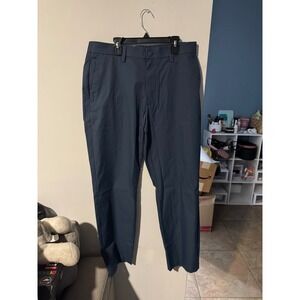 Banana Republic Core Temp Chino Pants Mens 34x30 Navy Blue Slim Fit Trousers